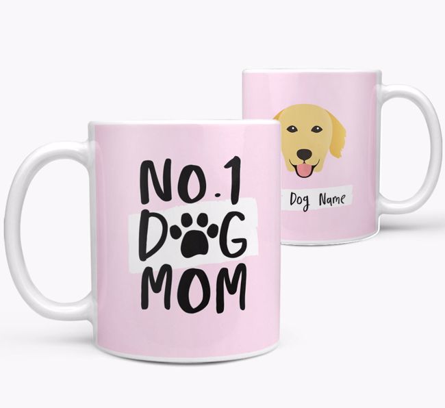 'No.1 Dog Mom' - Personalized {breedFullName} Mug